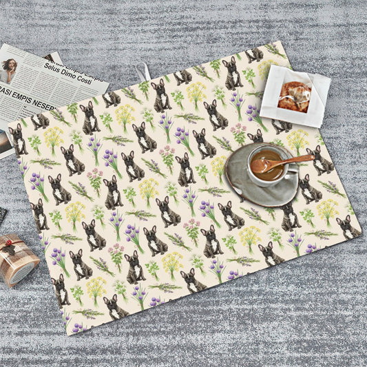 French Bulldog Large Dish Drying Mat