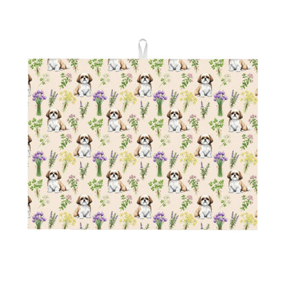 Shih Tzu Large Dish Drying Mat