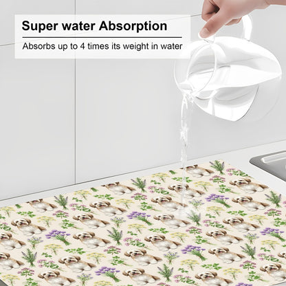 Havanese Large Dish Drying Mat