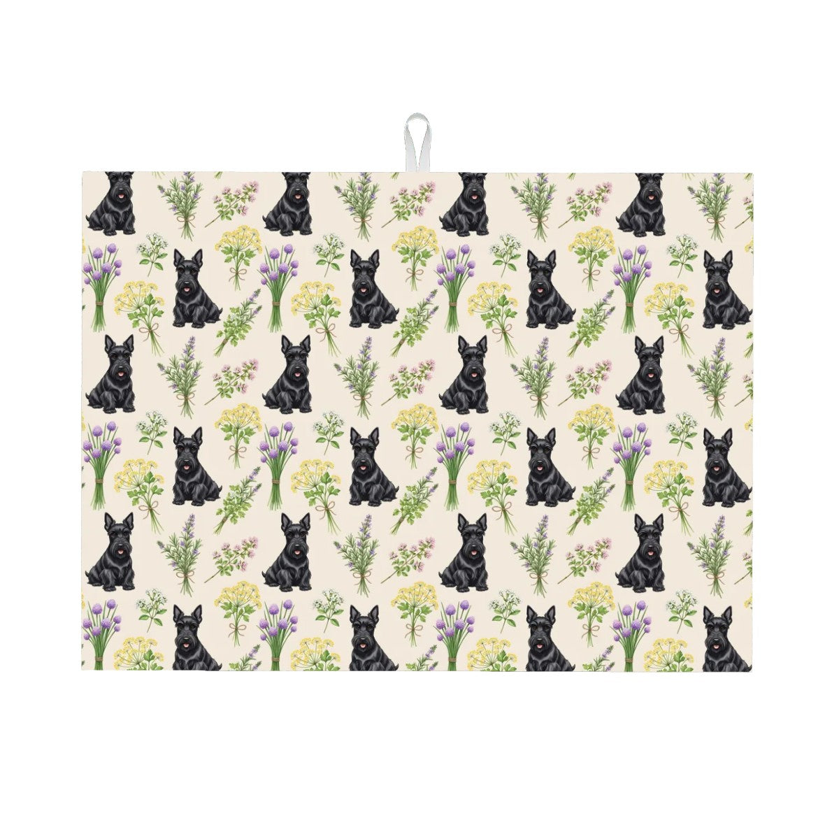 Scottish Terrier Large Dish Drying Mat