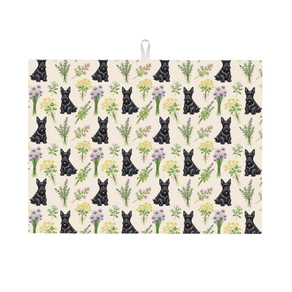 Scottish Terrier Large Dish Drying Mat