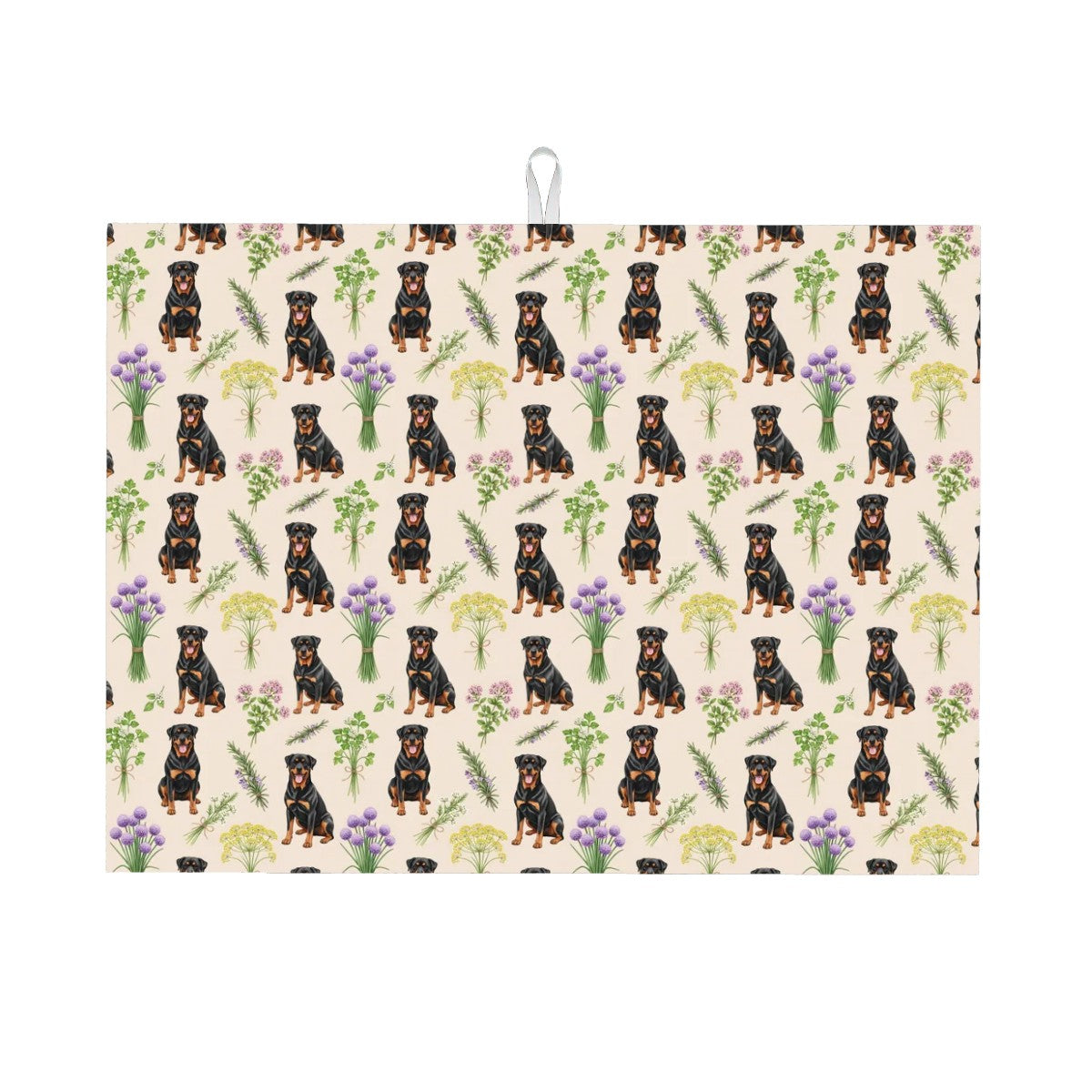 Rottweiler Large Dish Drying Mat