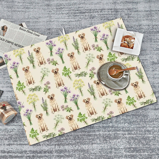 Labrador Retriever Large Dish Drying Mat