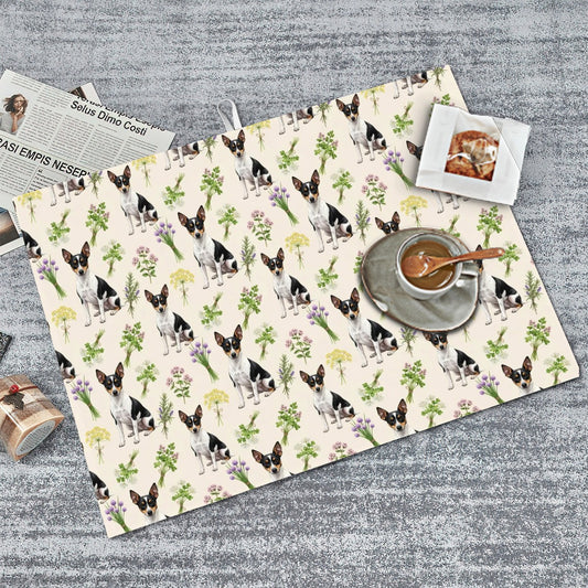 Rat Terrier Large Dish Drying Mat