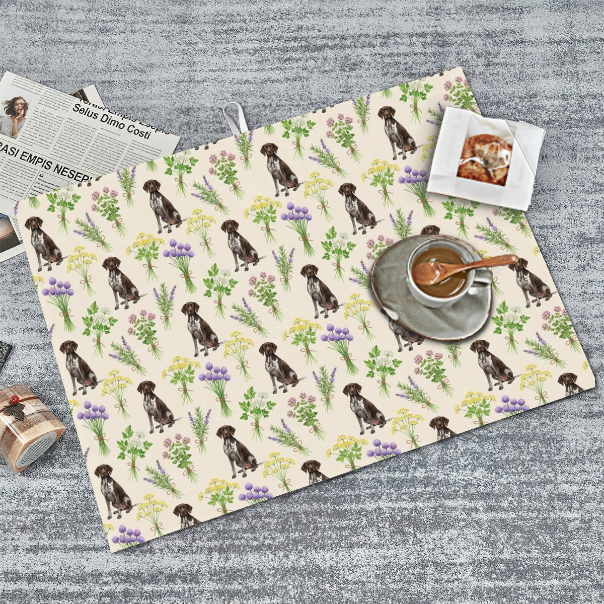 German Shorthaired Pointer Large Dish Drying Mat