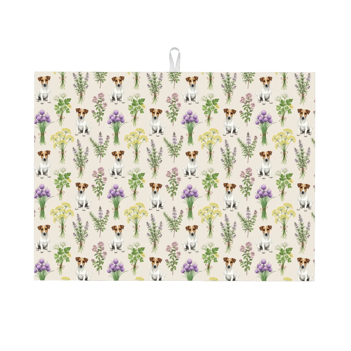 Jack Russell Terrier Large Dish Drying Mat