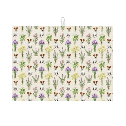 Jack Russell Terrier Large Dish Drying Mat