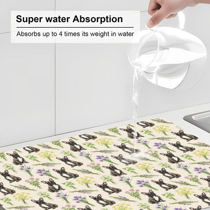 French Bulldog Large Dish Drying Mat