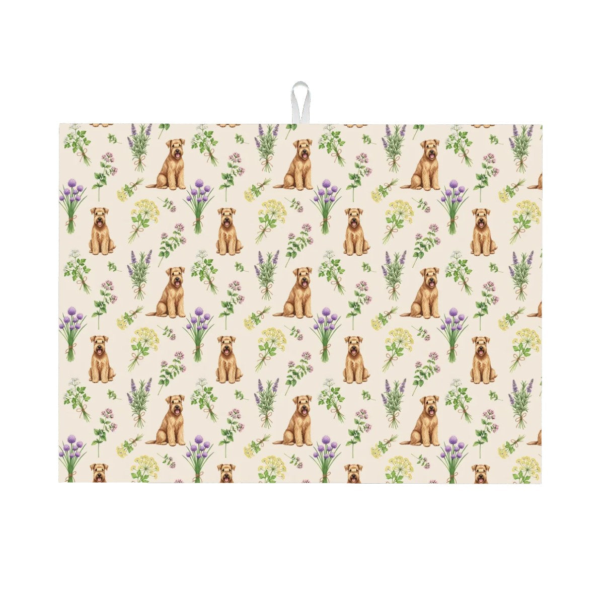 Wheaten Terrier Large Dish Drying Mat