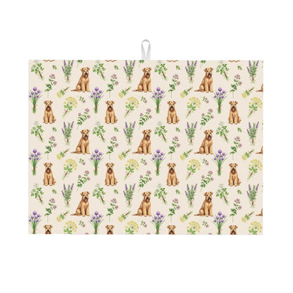 Wheaten Terrier Large Dish Drying Mat